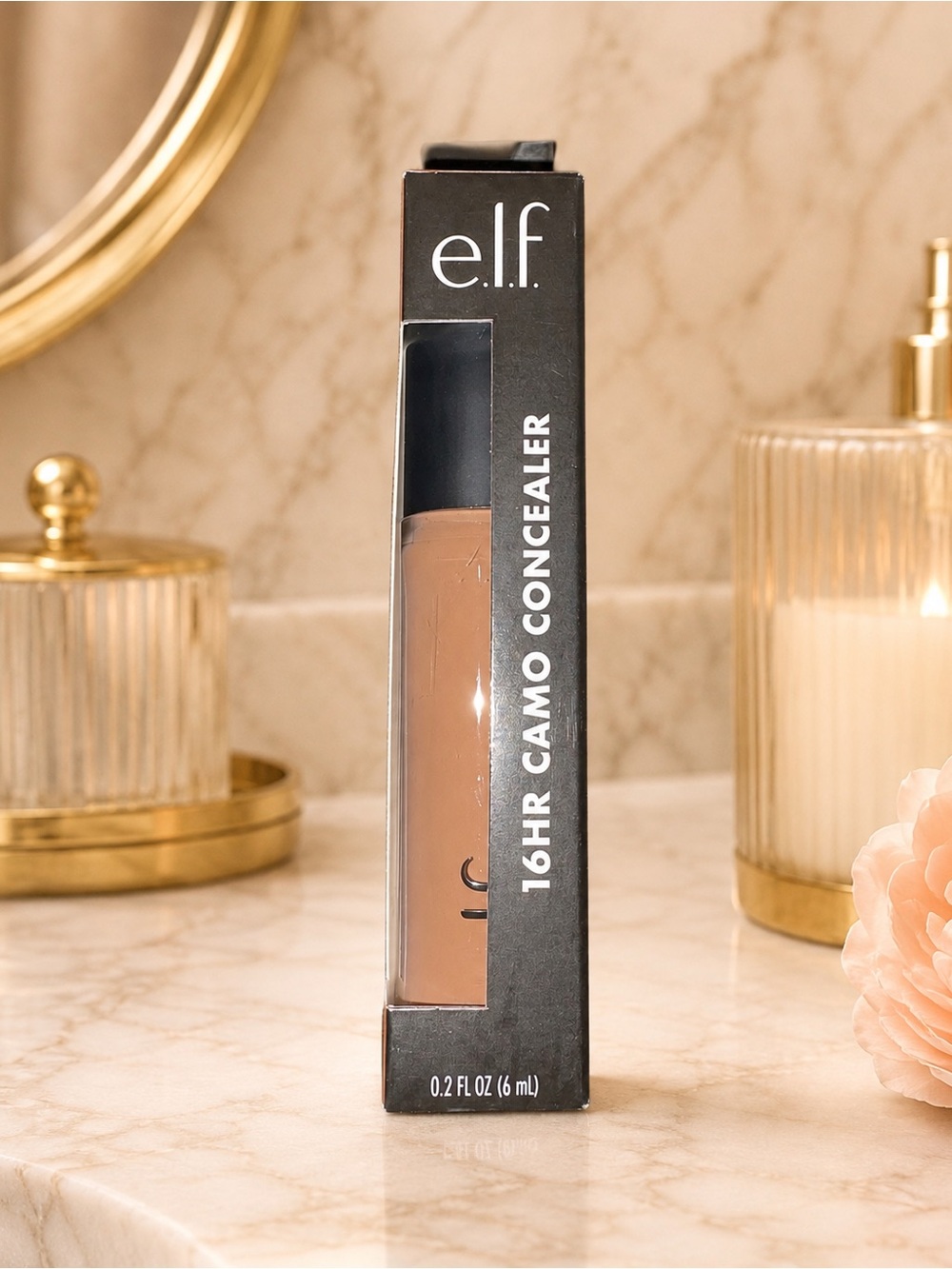 NEW e.l.f. 16HR Camo Concealer Rich Chocolate Full Coverage Matte